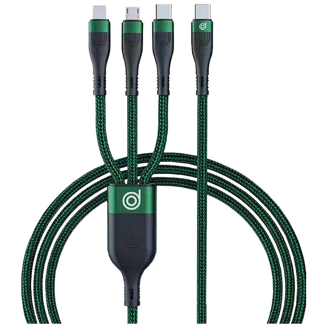 digifon Cheetah Super Fast Cable 100W 3 in 1 Type C to 3Ports