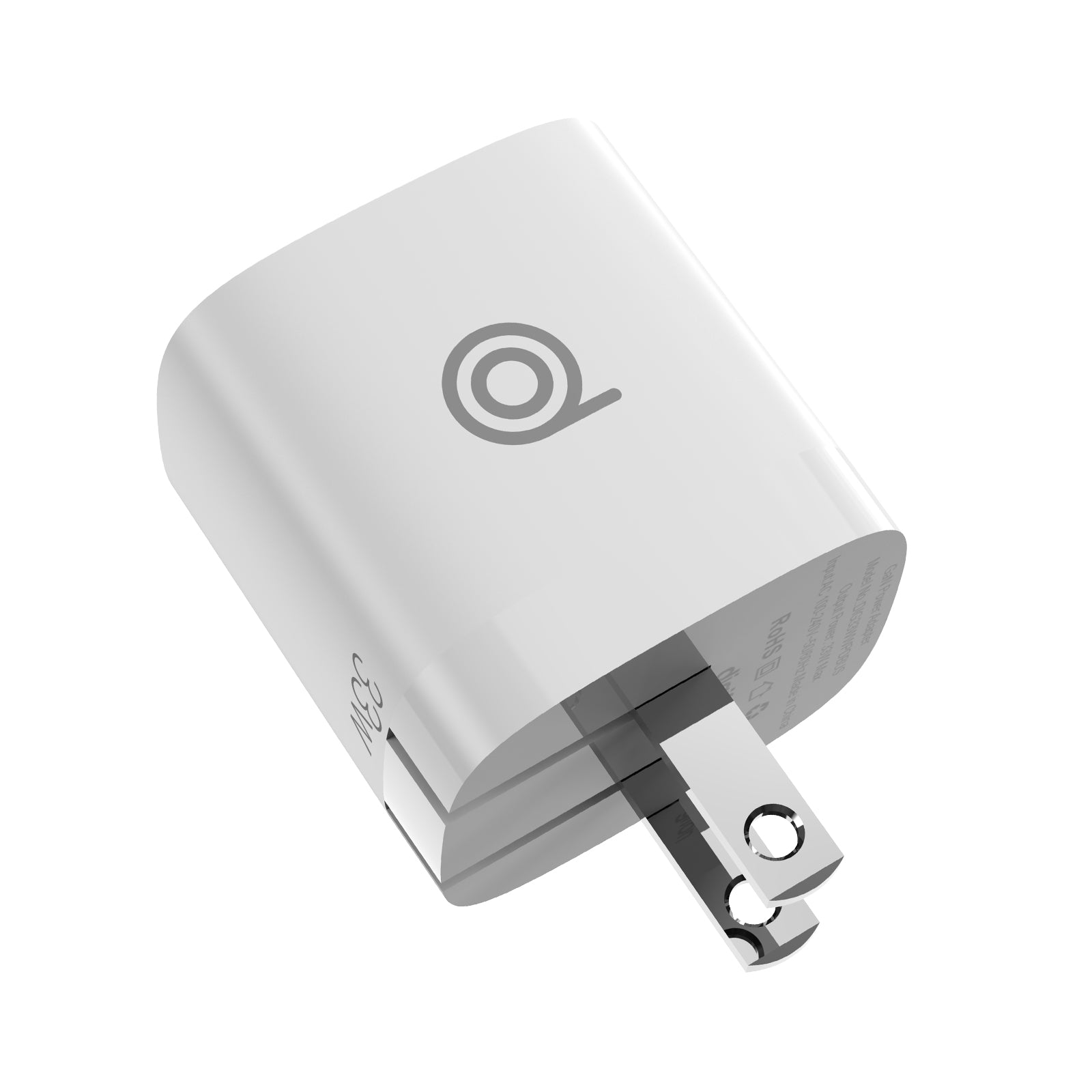 digifon Cheetah3 Superfast 33W Charger with Single USB-C & USB-A Ports-White