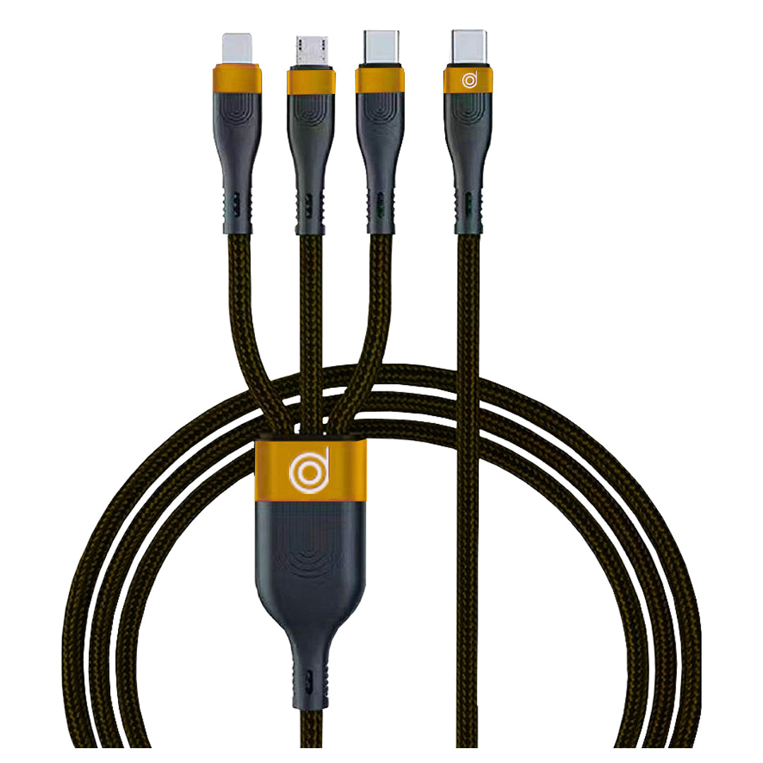digifon Cheetah Super Fast Cable 100W 3 in 1 Type C to 3Ports